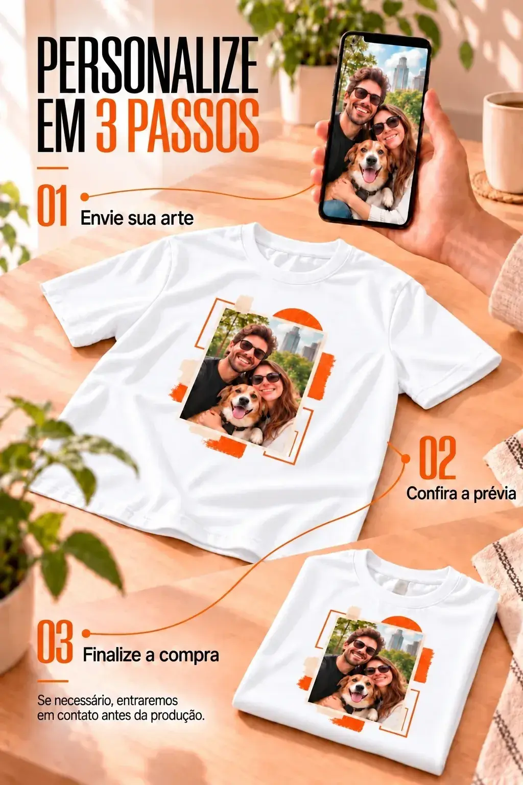 Imagem 2 das camisetas na cor Preto