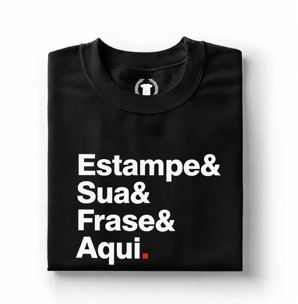 Imagem 12 das camisetas na cor Preto