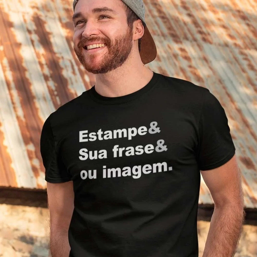Camiseta Personalizada Masculina ou Feminina Frente Costas